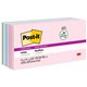 Post-it Super Sticky Recycled Notes - Wanderlust Pastels Color Collection - 1080 - 3" x 3" - Square - 90 Sheets per Pad - Unrule