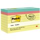 Post-it Notes Original Notepads - 1800 - 3" x 3" - Square - 100 Sheets per Pad - Unruled - Canary Yellow - Paper - Removable - 1