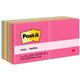 Post-it Notes - Poptimistic Color Collection - 1400 - 3" x 3" - Square - 100 Sheets per Pad - Unruled - Power Pink, Vital Orange