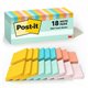 Post-it Notes Cabinet Pack - 3" x 3" - Square - 100 Sheets per Pad - Unruled - Fresh Mint, Aqua Splash, Sunnyside, Papaya Fizz, 