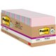 Post-it Super Sticky Notes Cabinet Pack - Wanderlust Pastels Color Collection - 1680 - 3" x 3" - Square - 70 Sheets per Pad - Un