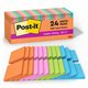 Post-it Super Sticky Notes - Energy Boost Color Collection - 1680 x Multicolor - 3" x 3" - Square - 70 Sheets per Pad - Vital Or