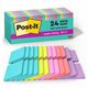 Post-it Super Sticky Notes - Supernova Neons Color Collection - 1680 x Multicolor - 3" x 3" - Rectangle - 70 Sheets per Pad - Aq