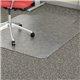 Lorell Low Pile Wide Lip Economy Chairmat - Carpeted Floor - 53" Length x 45" Width x 0.095" Thickness - Lip Size 12" Length x 2