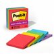 Post-it Super Sticky Notes - Playful Primaries Color Collection - 450 - 3" x 3" - Square - 90 Sheets per Pad - Unruled - Candy A