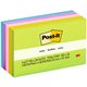 Post-it Notes Original Notepads - Floral Fantasy Color Collection - 500 - 3" x 5" - Rectangle - 100 Sheets per Pad - Unruled - L