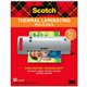 Scotch Thermal Laminating Pouches - Laminating Pouch/Sheet Size: 8.90" Width x 11.40" Length x 5 mil Thickness - Glossy - for Ph