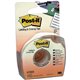 Post-it Notes - 1" Width x 58.33 ft Length - 6 Line(s) - White Tape - Removable - 1 / Roll - Yellow