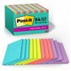 Post-it Super Sticky Notes - Supernova Neons Color Collection - 4" x 6" - Rectangle - 45 Sheets per Pad - Blue, Green, Pink, Lil