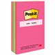 Post-it Notes Original Notepads - Poptimistic Color Collection - 4" x 6" - Rectangle - 100 Sheets per Pad - Ruled - Power Pink, 