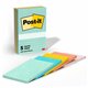 Post-it Lined Notes - Beachside Caf&eacute Color Collection - 500 x Assorted Pastel - 4" x 6" - Rectangle - 100 Sheets per Pad -