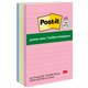 Post-it Greener Lined Notes - Sweet Sprinkles Color Collection - 500 x Assorted - 4" x 6" - Rectangle - 100 Sheets per Pad - Rul