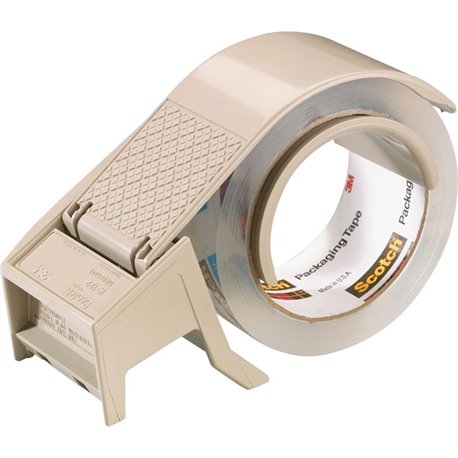 Scotch Packaging/Sealing Tape Hand Dispenser - Holds Total 1 Tape(s) - 3" Core - Refillable - Adjustable Tension Mechanism, Retr