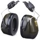 Peltor Optime Earmuff Cap-Mount Headset - Noise Protection - Foam, ABS Plastic, ABS Plastic - Black - Comfortable, Noise Reducti