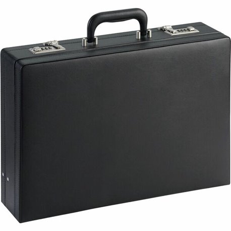 NuSparc Carrying Case (Attach&eacute) Document, Paper, Business Card, Pen - Black - Vinyl Body - 12.5" Height x 17.5" Width x 4"