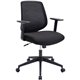 NuSparc Mid-Back Task Chair - Fabric Back - Mid Back - 5-star Base - Black - Armrest - 1 Each