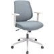 NuSparc Mid-Back Task Chair - Fabric Back - Mid Back - 5-star Base - Gray - Armrest - 1 Each