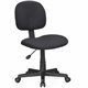 NuSparc Multi-Task Chair - Fabric Back - 5-star Base - Black - 1 Each