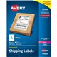 Avery Shipping Label - 5 1/2" Width x 8 1/2" Length - Permanent Adhesive - Rectangle - Laser, Inkjet - White - Paper - 2 / Sheet