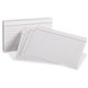 Oxford Ruled Heavyweight Index Cards - Front Ruling Surface - Ruled - 3" x 5" - White Paper - Heavyweight - 100 / Pack