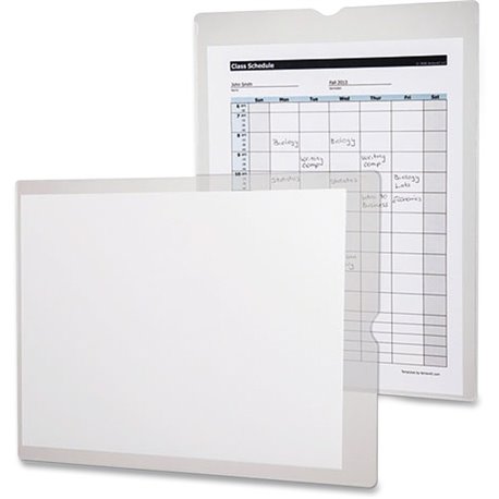 Oxford Heavy-Duty Vinyl Jackets-Style Envelopes - Document - 9" Width x 12" Length - Vinyl - 50 / Box - Clear