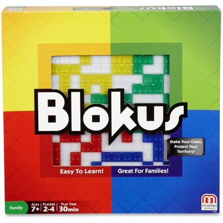 Mattel Blokus Game - Takes Less Than 1 Minute to Learn - Endless Strategy - Fun Challenges - For Whole Family