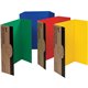 Pacon Presentation Boards - 36" Height x 48" Width - 4 Assorted Surface Colors - 4 / Carton