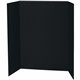 Pacon Presentation Boards - 36" Height x 48" Width - Black Surface - Tri-fold - 24 / Carton