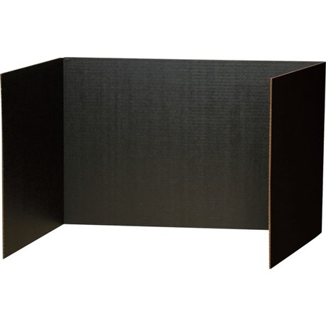 Pacon Privacy Boards - 48"W x 16"H - 4 Boards/Pack - Black