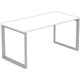 Lorell Relevance Series Desk-height Side Leg Frame - 28.5"29.1" - Finish: Silver
