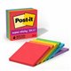 Post-it Super Sticky Lined Notes - Playful Primaries Color Collection - 540 - 4" x 4" - Square - 90 Sheets per Pad - Ruled - Can