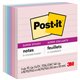 Post-it Super Sticky Lined Recycled Notes - Wanderlust Pastels Color Collection - 540 - 4" x 4" - Square - 90 Sheets per Pad - R