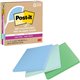 Post-it Super Sticky Adhesive Note - 210 - 4" x 4" - Square - 70 Sheets per Pad - Ruled - Assorted Oasis - Removable, Reposition