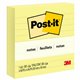 Post-it Lined Notes - 300 - 4" x 4" - Square - 300 Sheets per Pad - Ruled - Canary Yellow - Paper - Recyclable - 300 / Pad