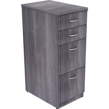 Lorell Relevance Series 4-Drawer File Cabinet - 15.5" x 23.6"40.4" - 4 x File, Box Drawer(s) - Finish: Charcoal, Laminate