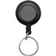 Advantus Clip-on Ring Retractable ID Reel - 12 / Box - Black - Sturdy