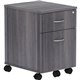 Lorell Relevance Series 2-Drawer File Cabinet - 15.8" x 19.9"22.9" - 2 x File, Box Drawer(s) - Finish: Weathered Charcoal, Lamin