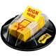 Post-it Sign Here Flags in Desk Grip Dispenser - 1" x 1.75" - 200 Flag Capacity - Yellow