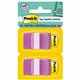 Post-it Flags - 100 - 1" x 1 3/4" - Rectangle - Unruled - Purple - Removable, Self-adhesive - 100 / Pack