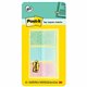 Post-it Printed Flags - 60 x Assorted Pastel - 1" x 1 3/4" - 30 Sheets per Pad - Green, Blue, Pink - Self-adhesive, Sticky, Remo