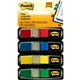 Post-it Flags - 35 x Blue, 35 x Green, 35 x Red, 35 x Yellow - 1/2" x 1 3/4" - Rectangle - Unruled - Red, Blue, Green, Yellow, A