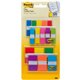 Post-it Assorted Flag Combo Pack - 320 x Assorted - 1/2" , 1" - Blue, Green, Yellow, Orange, Red, Pink, Purple - Self-adhesive, 