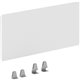 Lorell Relevance Series Modesty/Privacy Panel - 36" x 15.8" - T-mold Edge - Material: Acrylic - Finish: Clear