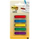 Post-it Arrow Flags in On-the-Go Dispenser - Bright Colors - 20 x Blue, 20 x Green, 20 x Purple, 20 x Red, 20 x Yellow - 1/2" x 