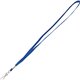 Advantus Metal Clasp Lanyard - 100 / Box - 36" Length - Blue - Woven, Metal