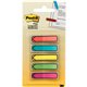 Post-it Arrow Flags in On-the-Go Dispenser - Bright Colors - 20 x Blue, 20 x Green, 20 x Pink, 20 x Purple, 20 x Yellow - 1/2" x