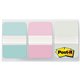 Post-it Durable Tabs - 12 Tab(s)/Set - 1" Tab Height x 1.50" Tab Width - Blue, Pink, Green Tab(s) - Removable - 36 / Pack