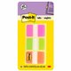 Post-it Durable Tabs - 1.50" Tab Height x 1" Tab Width - Removable - Pink, Purple, Orange, Semi-transparent Tab(s) - Wear Resist