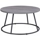 Lorell Accession Coffee Table - Round Top - Powder Coated Four Leg Base - 4 Legs - 200 lb Capacity x 1" Table Top Thickness x 31