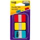 Post-it Durable Tabs - Write-on Tab(s) - 0.98" Tab Height x 1" Tab Width - Self-adhesive, Removable - Red, Yellow, Blue, Neon Ta